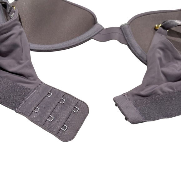 PEPPER  Ultimate Contour T-shirt Demi Bra Gray Women's Size 34AA Small chested - Picture 4 of 9